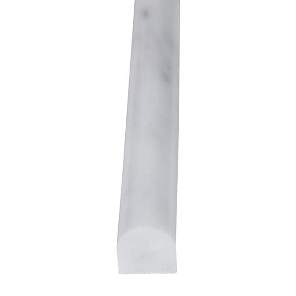 MSI Greecian White Pencil Molding 3/4 in. x 12 in. Polished Marble Wall Tile (1 lin. ft.) MSI Greecian White Pencil Molding 3/4 in. x 12 in. Polished Marble Wall Tile (1 lin. ft.)