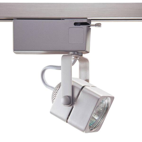 Designers Choice Collection 901 Series Low-Voltage MR16 Brushed Steel Soft Square Track Lighting Fixture
