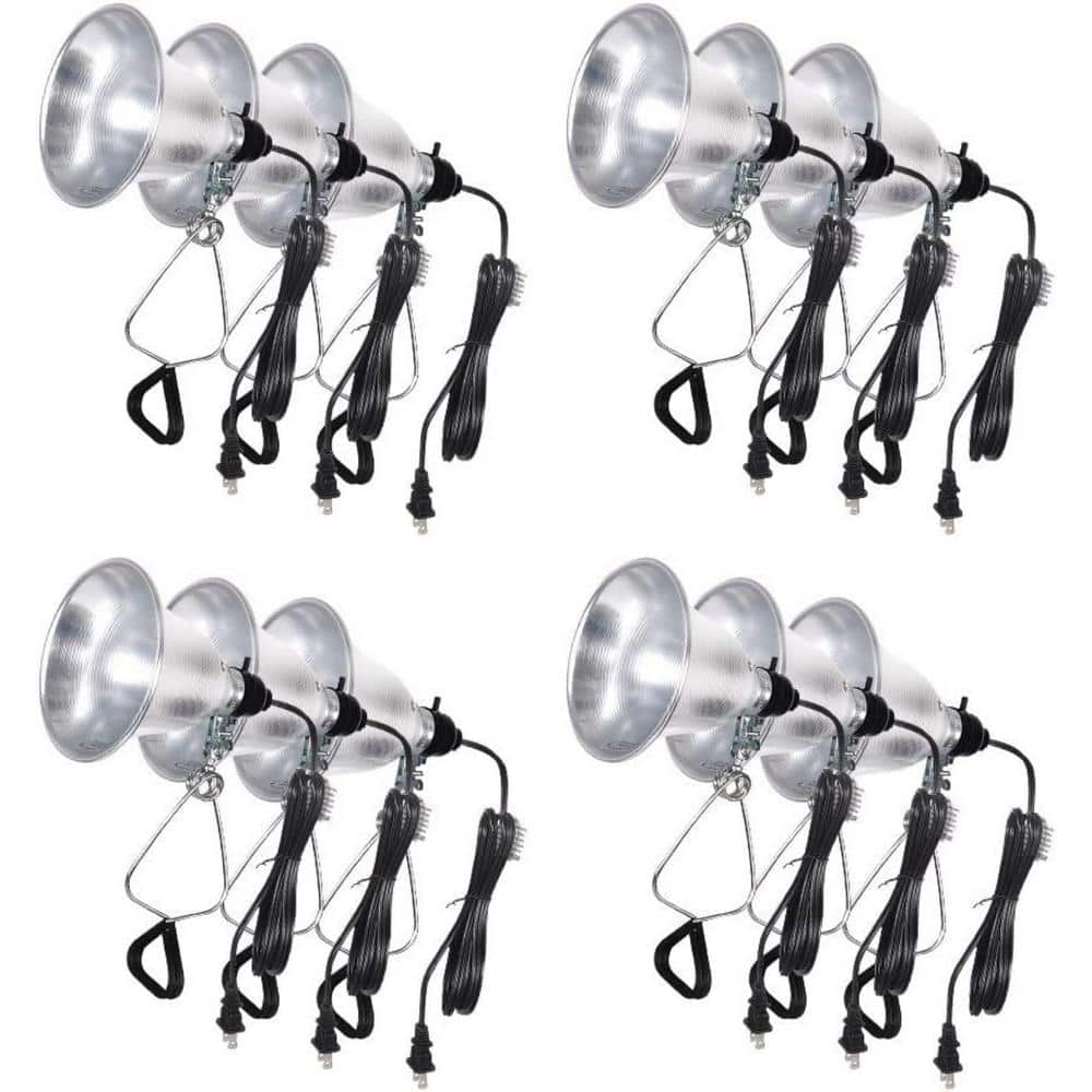 18/2 SPT-2 Cord 6 ft. Clamp Light with 5.5 in. Aluminum Reflector up to 60-