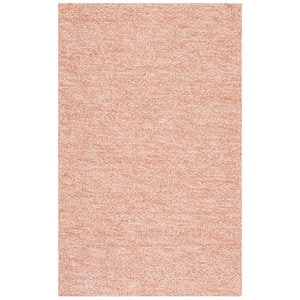 Natural Fiber Pink/Beige 4 ft. x 6 ft. Abstract Distressed Area Rug