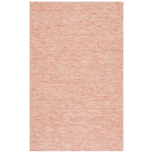 SAFAVIEH Natural Fiber Pink/Beige 4 ft. x 6 ft. Abstract Distressed Area Rug