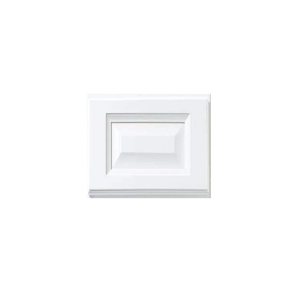 Brighton Raised 13 in. W x 13 in. H x 0.25 in. D in Painted White Door Sample in Assembled Base Cabinet price history on PriceWatchPro