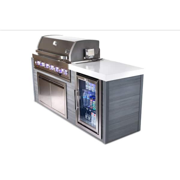 MONT ALPI Artwood Series 6-Burner HDPE Outdoor Kitchen Propane