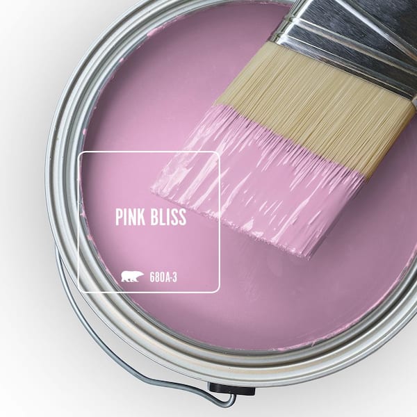 BEHR MARQUEE 1 qt. #680A-3 Pink Bliss Semi-Gloss Enamel Interior Paint &  Primer 345404 - The Home Depot