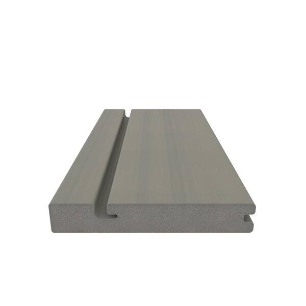 NewTechWood Columbus Hybrid Board 1-in x 6-in x 8-ft Roman Antique Grooved Composite Deck Board