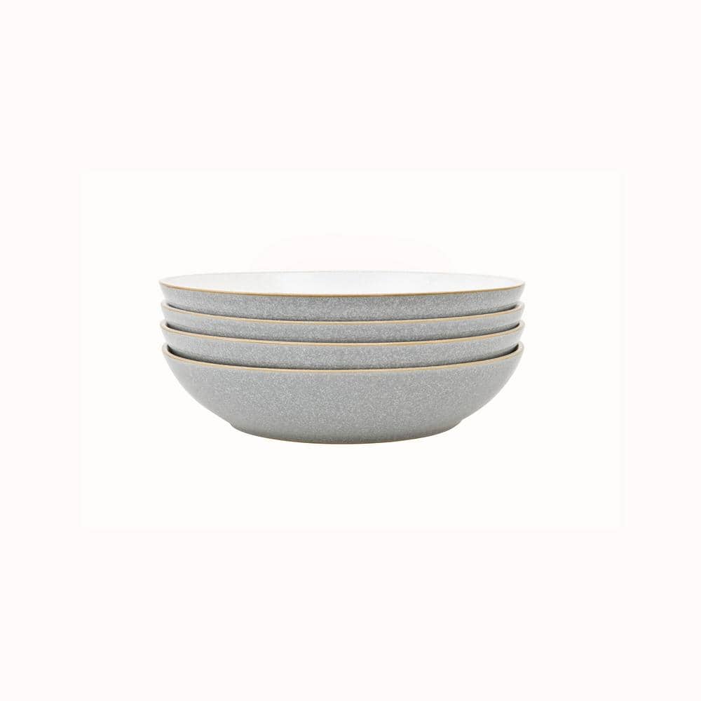 Denby Stoneware Elements Light Grey (Set of 4) 35.5 fl. oz. Pasta Bowls