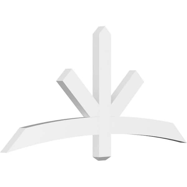 Ekena Millwork Alberta 60 in. W x 27.5 in. H x 2 in. D Signature Polyurethane Bracket