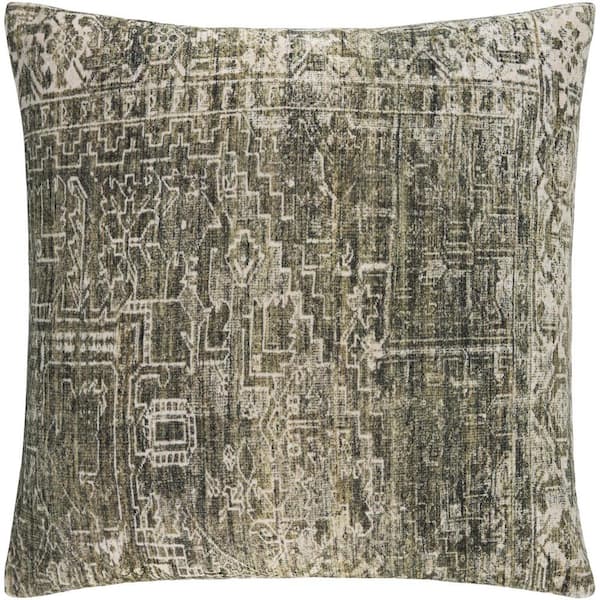 Livabliss Galey Alix Toole Global Accent Pillow, 18 in. L x 18 in. W, Sage