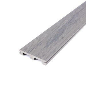 Deckorators Summit 1 in. x 6 in. x 20 ft. Glacier Gray Grooved Edge ...