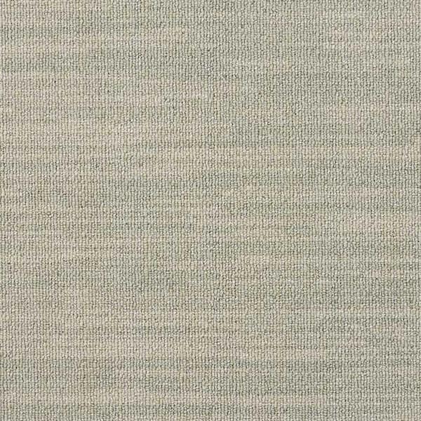 9 in.. x 9 in.. Loop Carpet Sample - Sky Breeze - Color Morning Mist