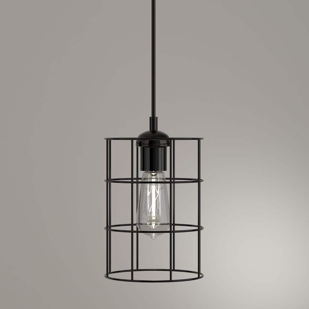 Oil Rubbed Bronze Mini Pendant Light with Adjustable Height