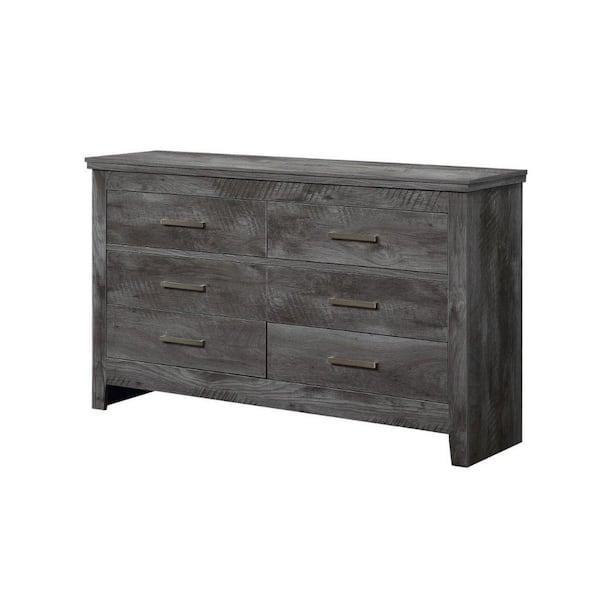 Furniture of America Kerani 3-Drawer Vintage Gray Oak Chest YNJ
