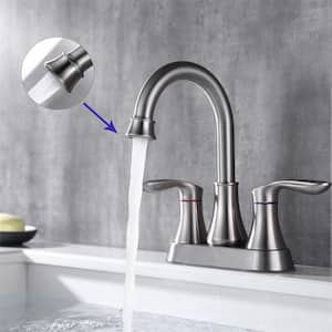 2-Handle Bathroom Sink Faucets with Pop-Up Drain and Supply Hoses Classic