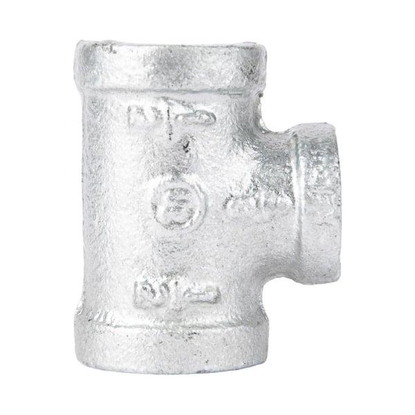 STZ 1/2 in. x 1/2 in. x 3/8 in. Iron Galvanized Reducing Tee