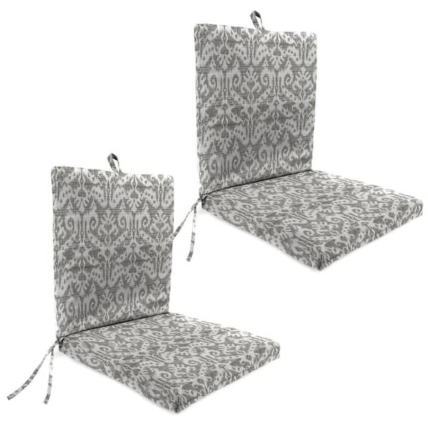 Jordan Manufacturing 44 in. L x 21 in. W x 3.5 in. T Rectangular Outdoor Dining Chair Cushion in Jeness Pewter (2-Pack)