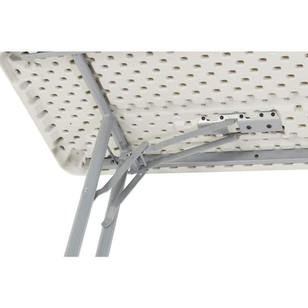 National Public Seating BT-1872 72 in. Grey Plastic Smooth Surface Folding Seminar Table - 2