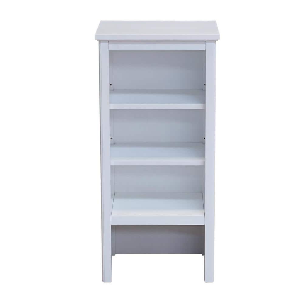 Dorset Classic White Bathroom Shelving Hutch with Adjustable Shelves