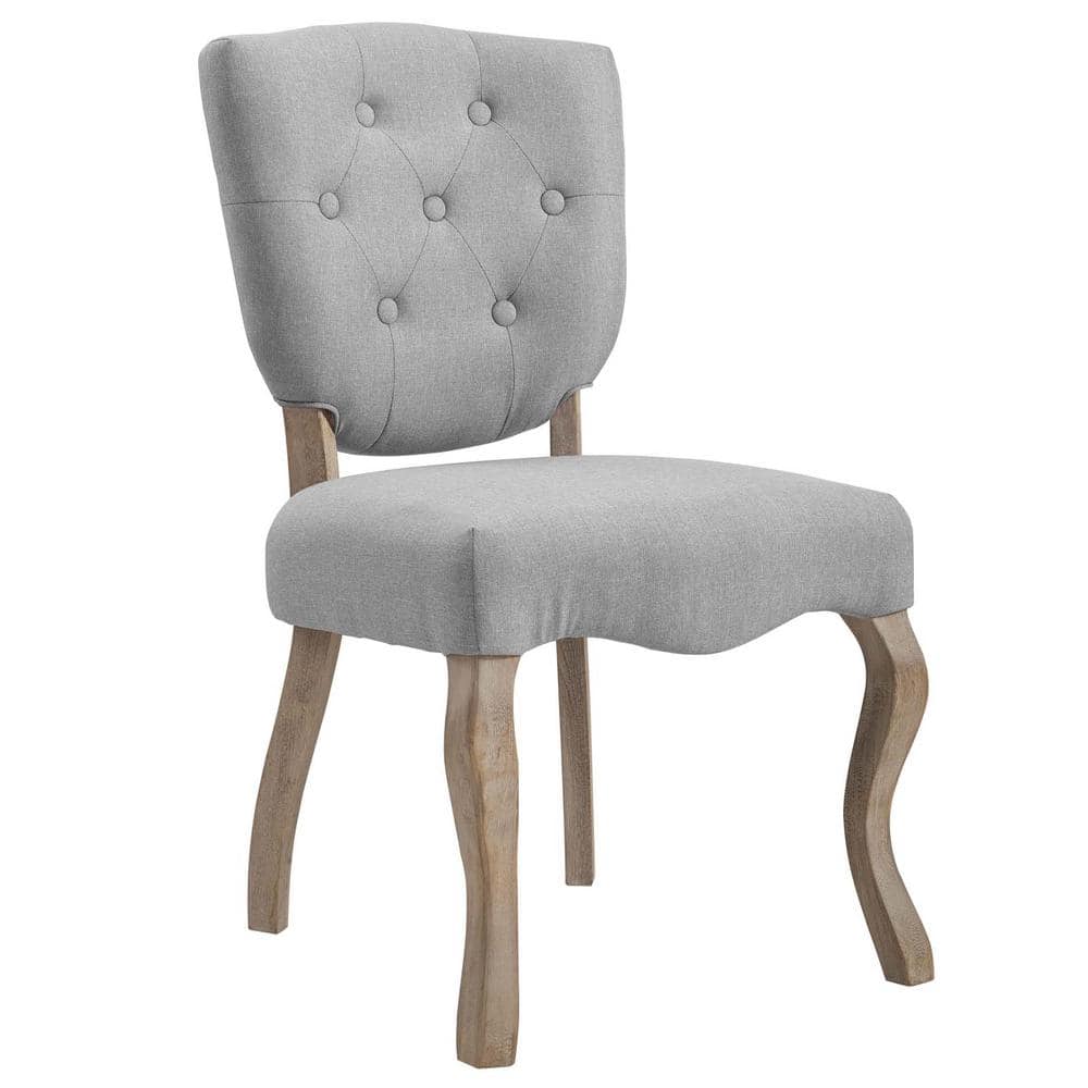 Array Light Gray Vintage French Upholstered Dining Side Chair price history on PriceWatchPro
