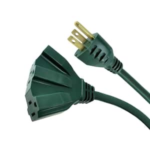 Details about   3 Way Power Splitter and 6' Extension Cord 3 Pack With Angled Plug 