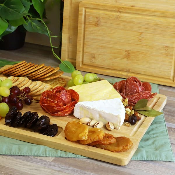 3-Piece Bamboo Cutting, Prep and Serving Boards