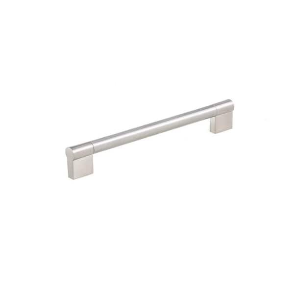 Richelieu Hardware Avellino Collection 7 9/16 in. (192 mm) Brushed Nickel Modern Cabinet Bar Pull