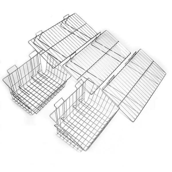 Proslat Slatwall Shelf and Basket Kit (5-Piece)