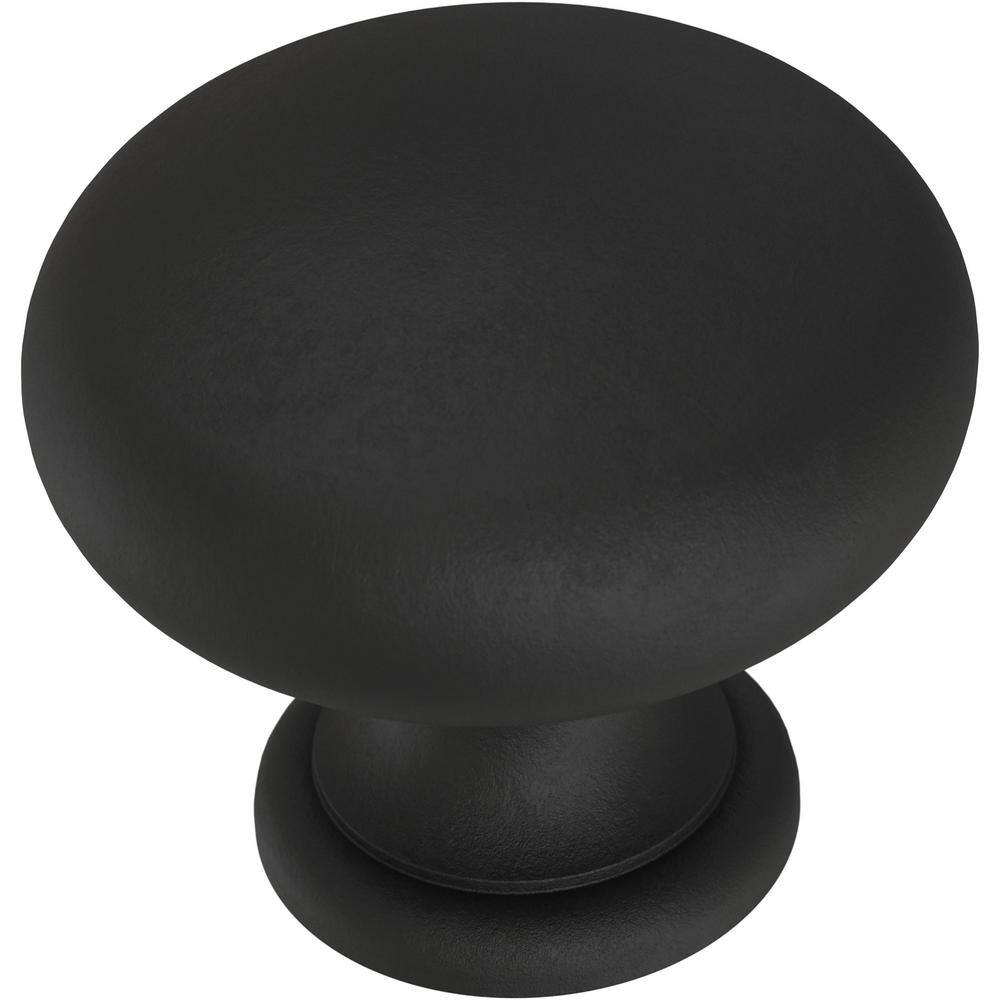 Liberty Classic Round 11/4 in. (32 mm) Matte Black Knob (96