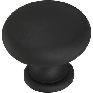 Liberty Classic Round 1-1/4 in. (32 mm) Matte Black Cabinet Knob (96-Pack)