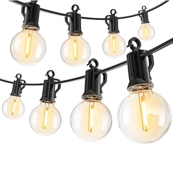 30 ft. Shatterproof LED Globe String Lights Waterproof Connectable for Outdoor Patio Backyard Bistro Deck (30-Pack)