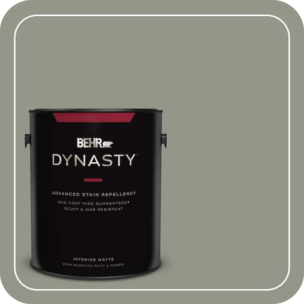 BEHR DYNASTY 1 gal. #ECC-36-1 Shady Willow Matte Interior Stain-Blocking Paint & Primer