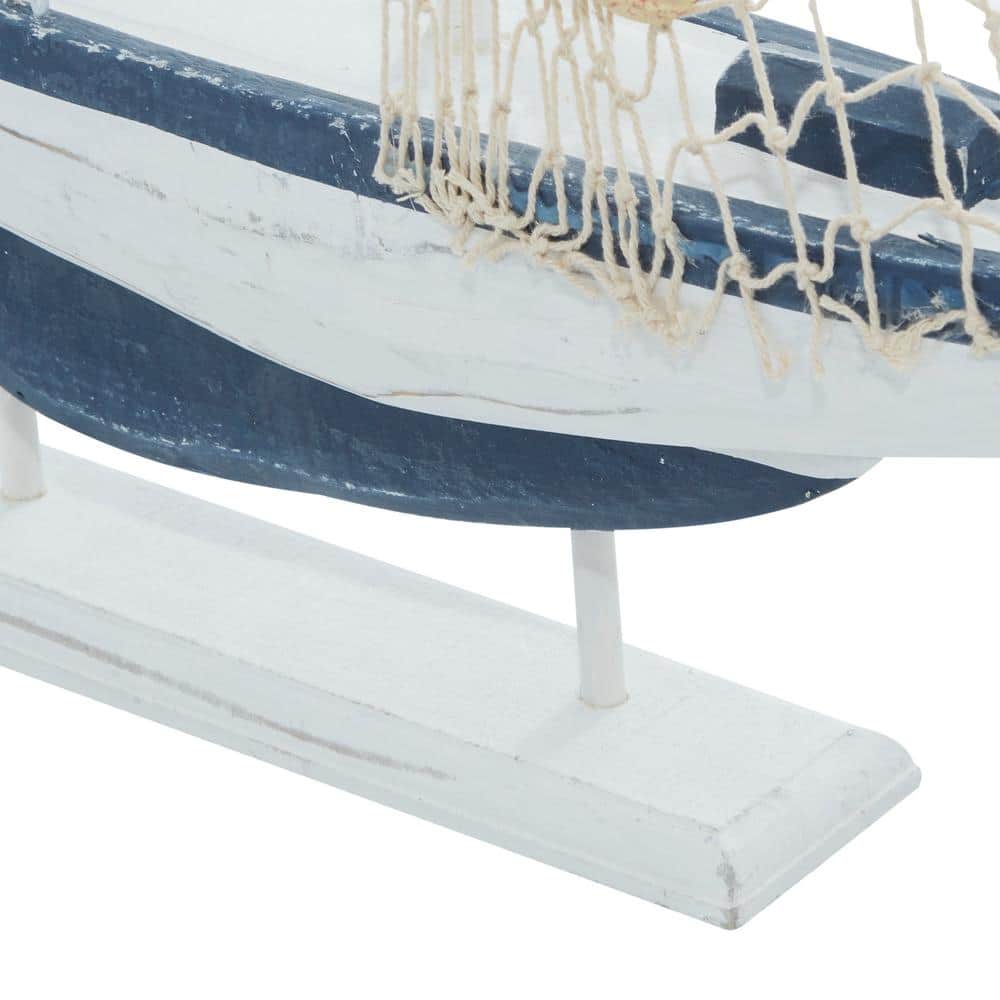 White Pine Coastal Sailboat Sculpture Set, 25"H x 17"W