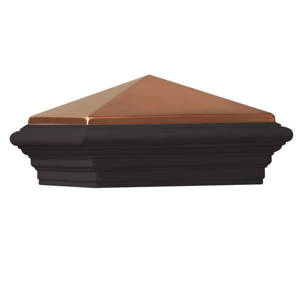 ProWood in. x in. Copper Composite Cast Stone Postcover Cap 186747  The Home Depot