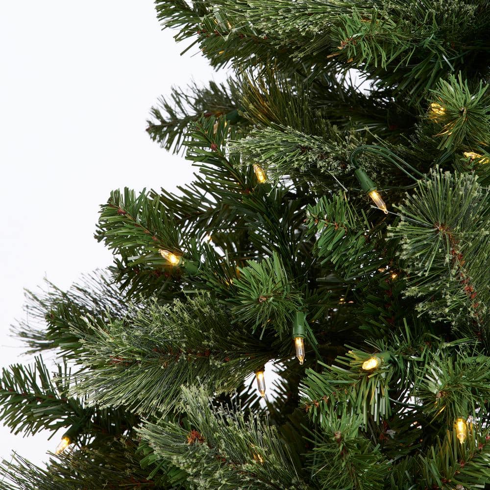 5-Foot Green Artificial Christmas Tree with Color-Changing LED Lights