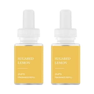 Sugared Lemon - Fragrance Refill Smart Vial Dual Pack for Smart Fragrance Diffusers - Upto 120-Hours of Scent Per Vial