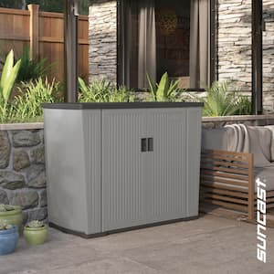 130 Gal. Dove Gray Backyard Oasis Vertical Deck Box