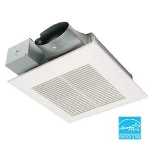 WhisperValue DC Pick-A-Flow 50, 80, or 100 CFM Ceiling or Wall, Very Low Profile Exhaust Fan with Condensation Sensor