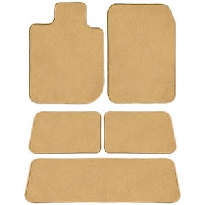 BMW X5 Beige Classic Carpet Car Mats/Floor Mats Custom Fit for 2014-2021 Driver Passenger 2nd and 3rd Row (5-Piece)