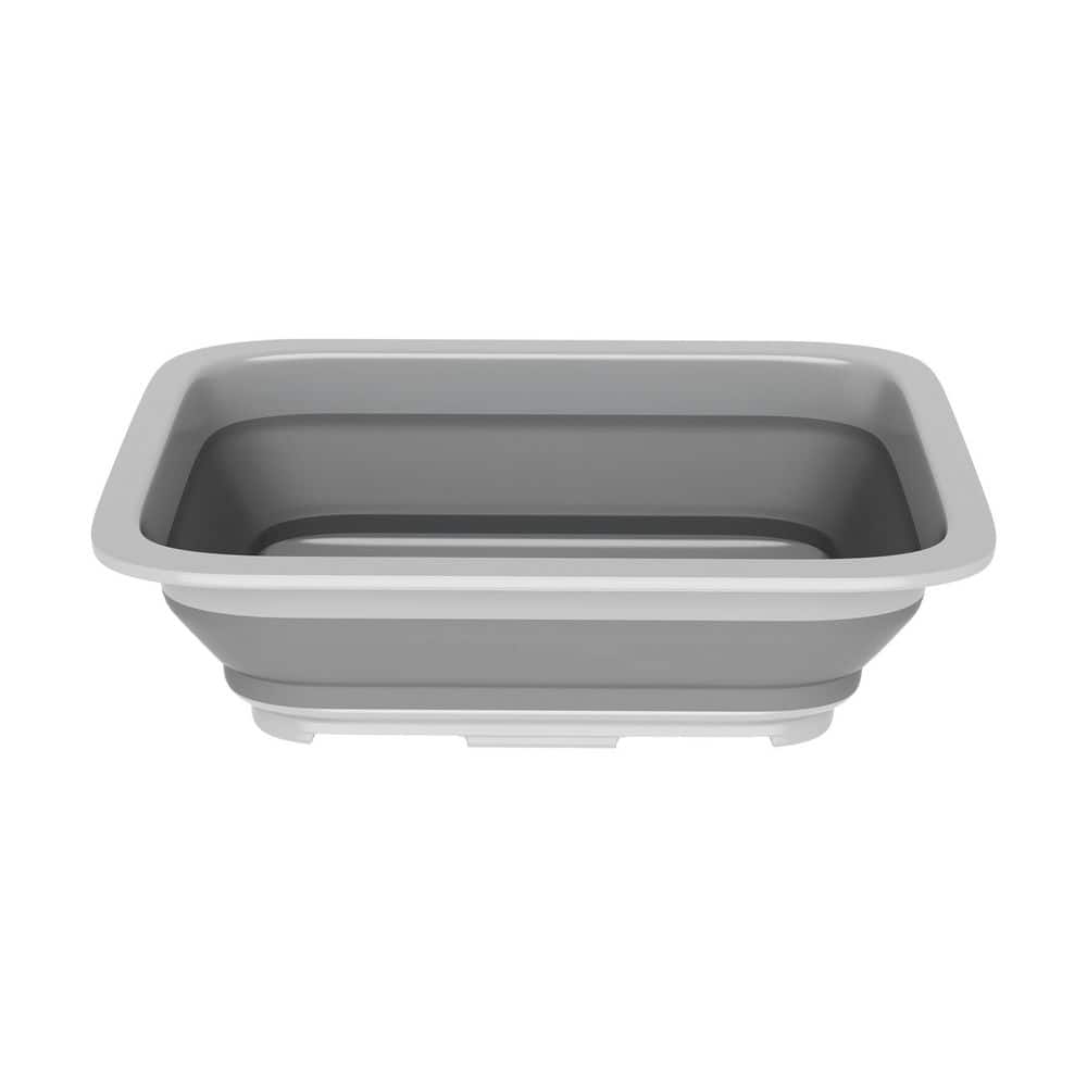 10 L Collapsible Portable Wash Basin Pop-Up Dish Tub and Cooling Chest in G