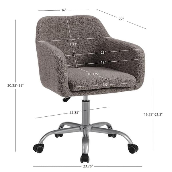 Sherpa office chair cover sale