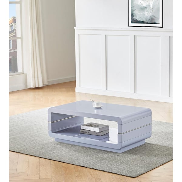 gray lacquer coffee table