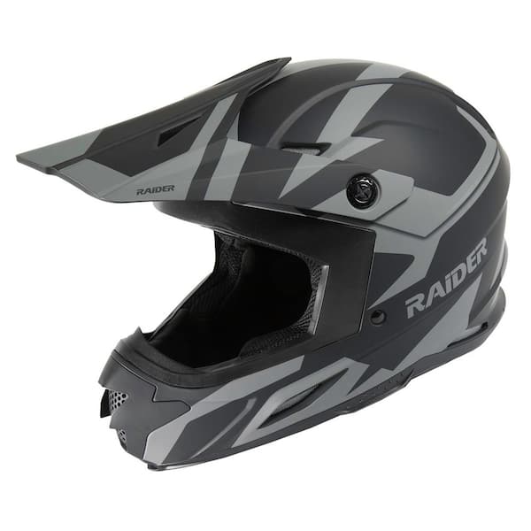 Raider Z7 MX Adult 2X-Large Matte Black Motorcycle Helmet