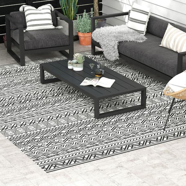 Otryad Reversible Outdoor Rug, x 12 Plastic Waterproof