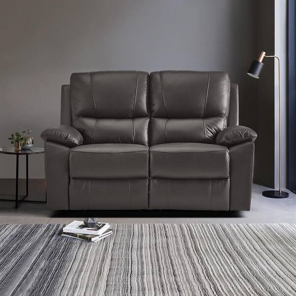 Lazzara Orina 78 in. W Pillow Top Arm Faux Leather Rectangle 3