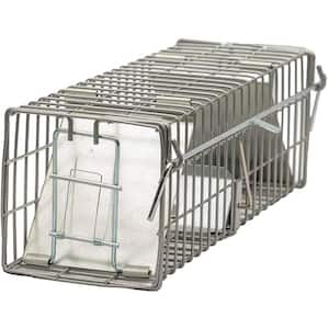 X-Small (10x3x3) Two Door Catch Release Heavy-Duty Humane Cage Live Animal Traps for Small Animals (Pack of 2)
