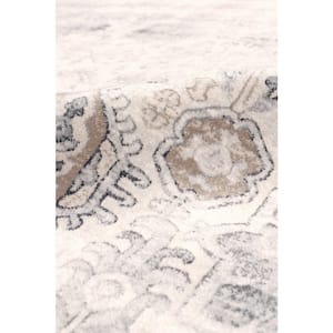 Amadeus Ivory 12 ft. x 15 ft. Polypropylene and Polyester Oriental Area Rug