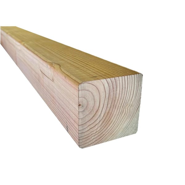 Redwood Empire 4 in. x 4 in. x 10 ft. Redwood B Grade Flat Top Wood Post