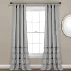 Linen Linen Rod Pocket Room Darkening Curtain - 40 in. W x 108 in. L ...