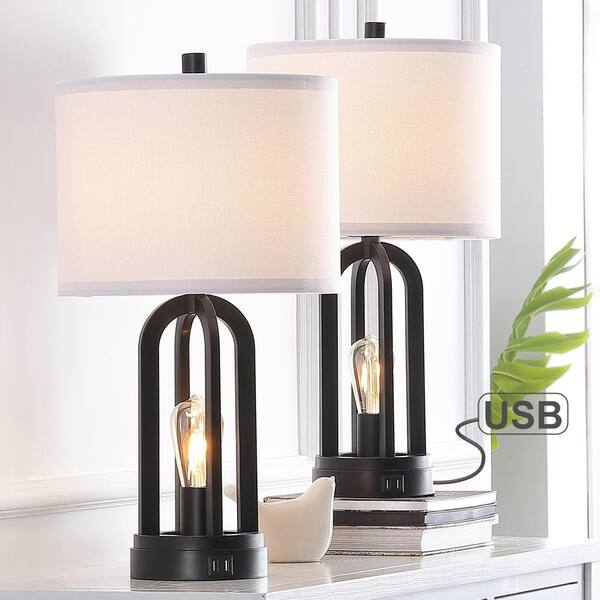 True Fine 22 75 In Black Table Lamp, Good Quality Bedside Table Lamps With Usb Ports