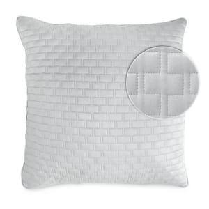 Luxury 100% viscose from Bamboo Quilted Euro Sham 1pc, Stone