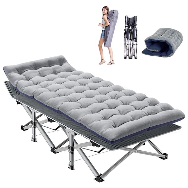 BOZTIY Folding XL Camping Cot 75 in. x 28 in. Portable